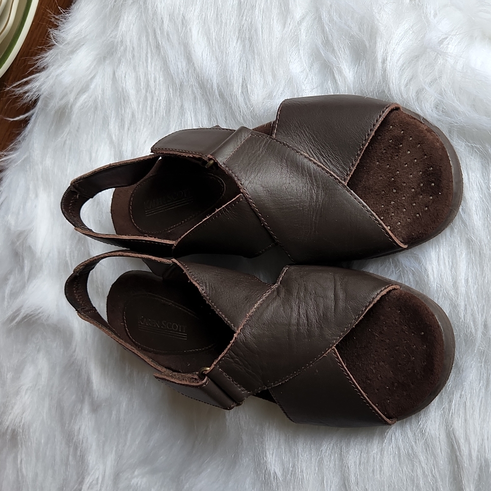 Karen Scott leather sandals